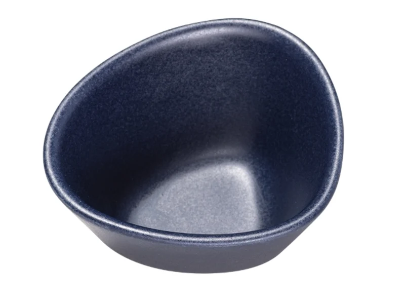 LIND DNA Curve Stoneware Bowl S navy blue