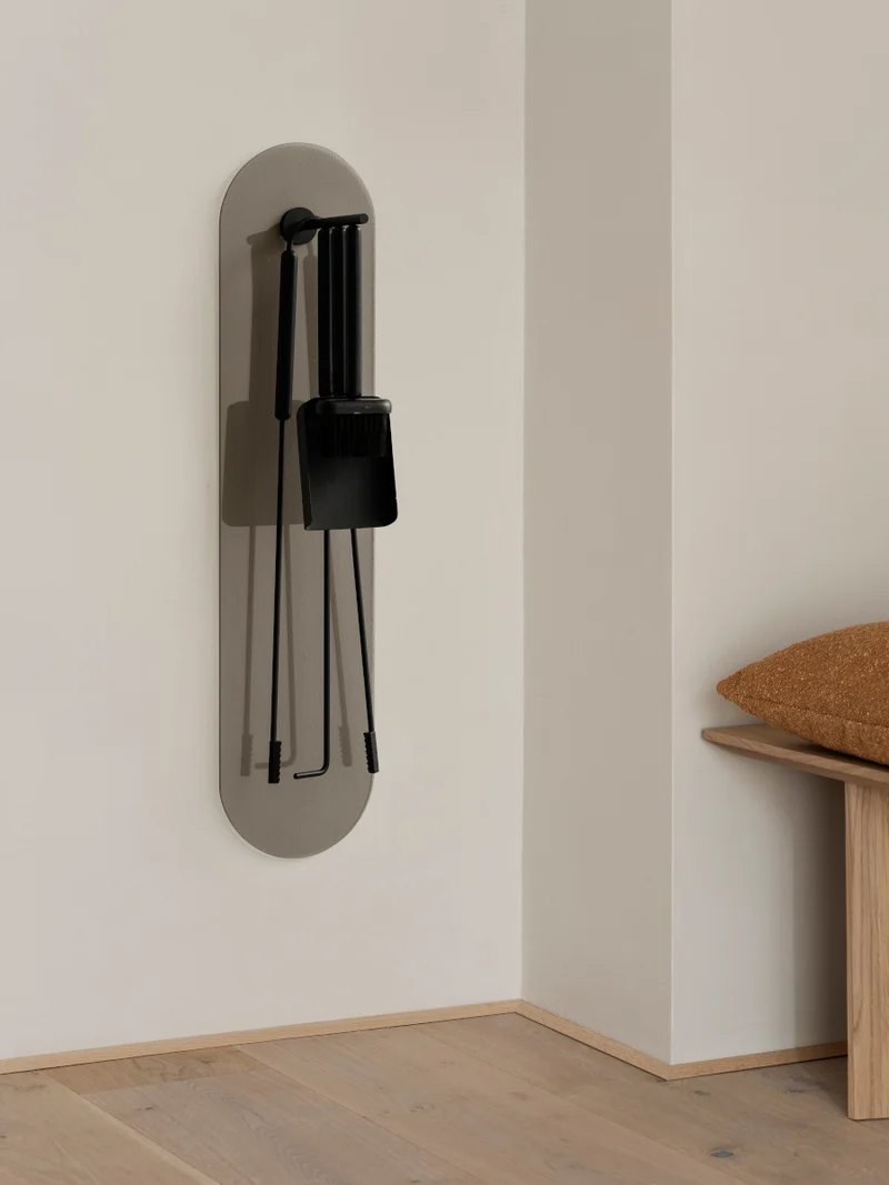 Blomus ASHI Kaminbesteck black wandmontiert 5tlg