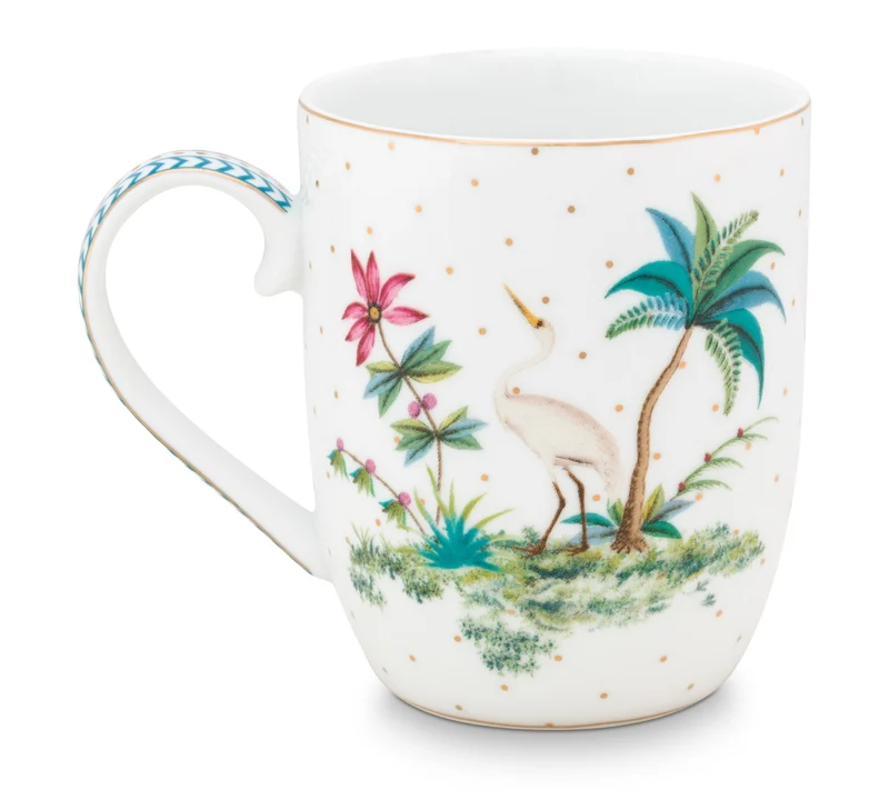 PIP STUDIO Jolie Dots Gold Becher mit Henkel klein 0,145 l
