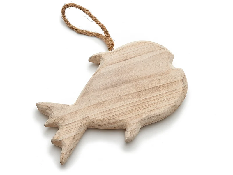Paulownia Fisch rund 32x21cm