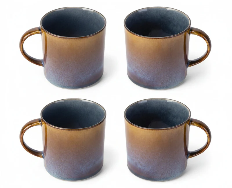 Cosy & Trendy Tassen / Becher Quintana Blue - 450 ml - 4 Stück