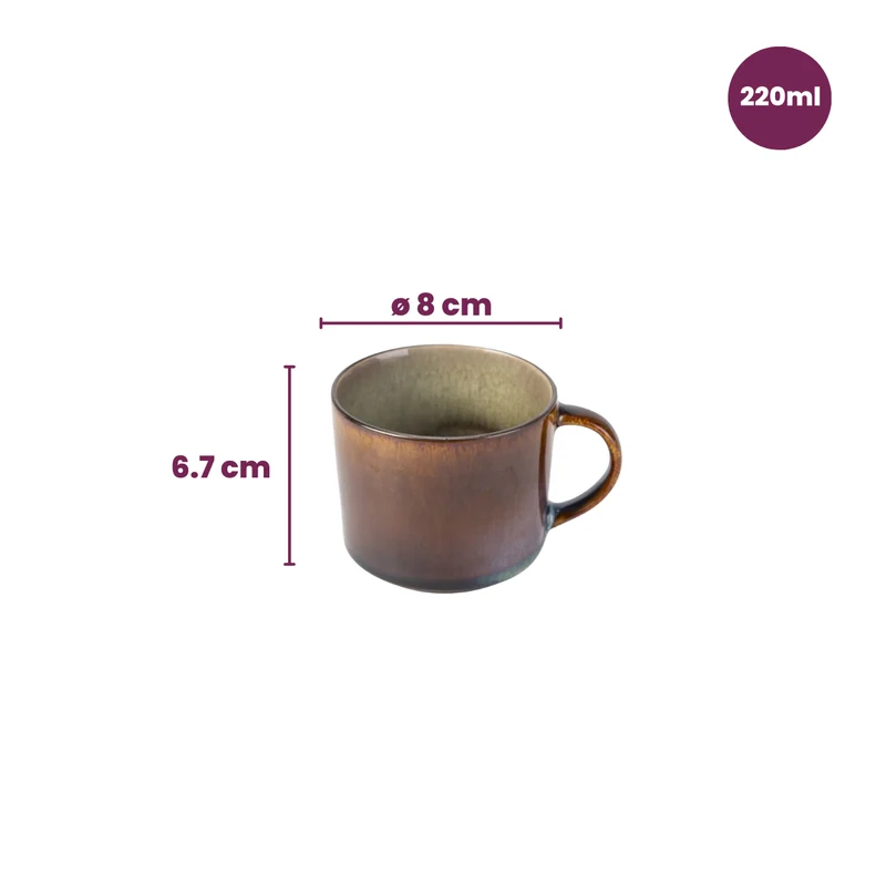 Cosy & Trendy Kaffeetassen / Senseokaffeetassen - Quintana Green - 220 ml - 4 Stück