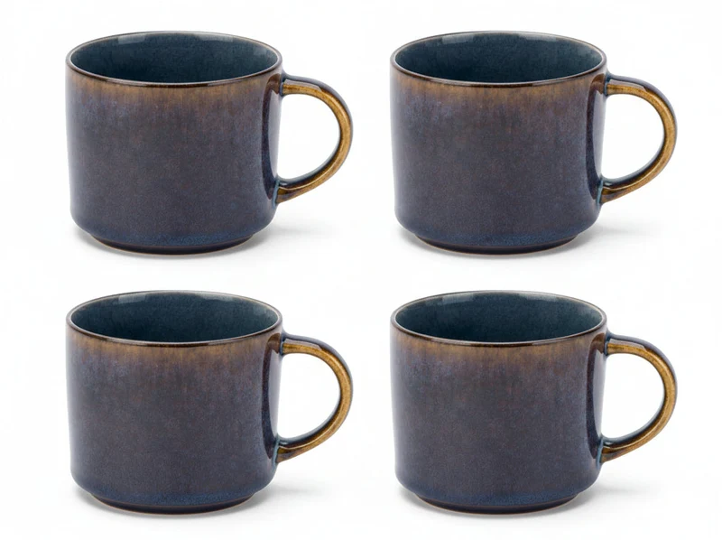 Cosy & Trendy Kaffeetassen / Senseokaffeetassen - Quintana Blau - 220 ml - 4 Stück