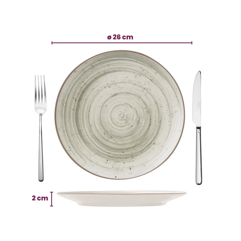 Cosy & Trendy Geschirrset Sintra Ivy Green 16-teilig / 4 Personen