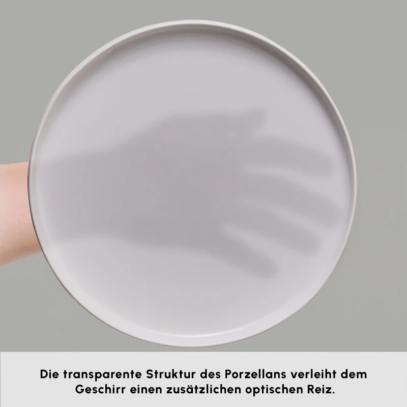 Karaca Stream Bone Meridian 34-teiliges Frühstücksset für 6 Personen – Weiß
