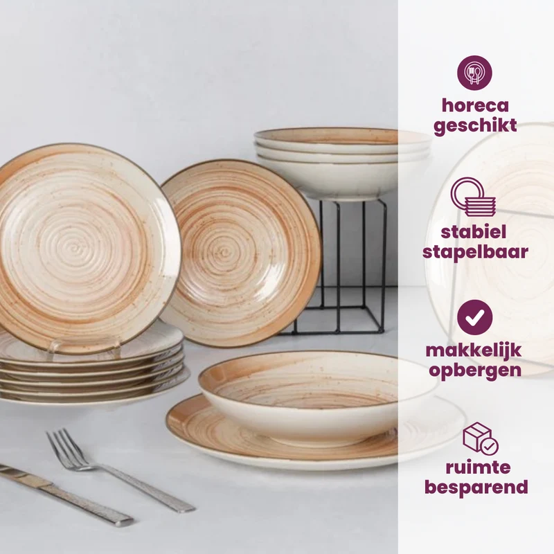 Cosy & Trendy Suppenschalen / Schalen - Sintra Terracotta ø 16 cm - 4 Stück
