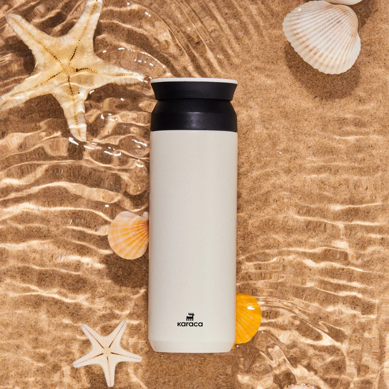 Karaca Rainbow Steel Auslaufsichere Thermoskanne 500 Ml Creme