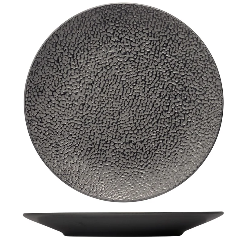 Cosy & Trendy Speiseteller Candy Schwarz ø 26,8 cm - 4 Stück