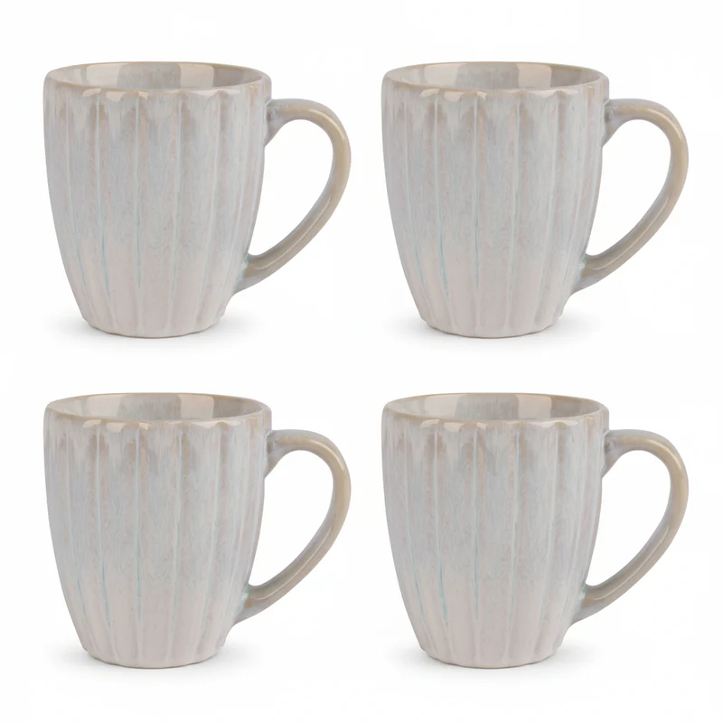 Cosy & Trendy Tassen Astera Pure Weiß - ø 9 cm / 350 ml - 4 Stück