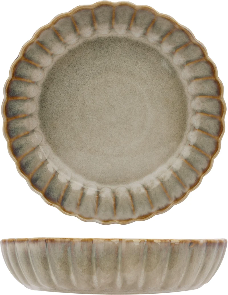 Cosy & Trendy Tiefe Teller / Pastateller - Astera Pearl Beige - ø 22 cm - 4 Stück