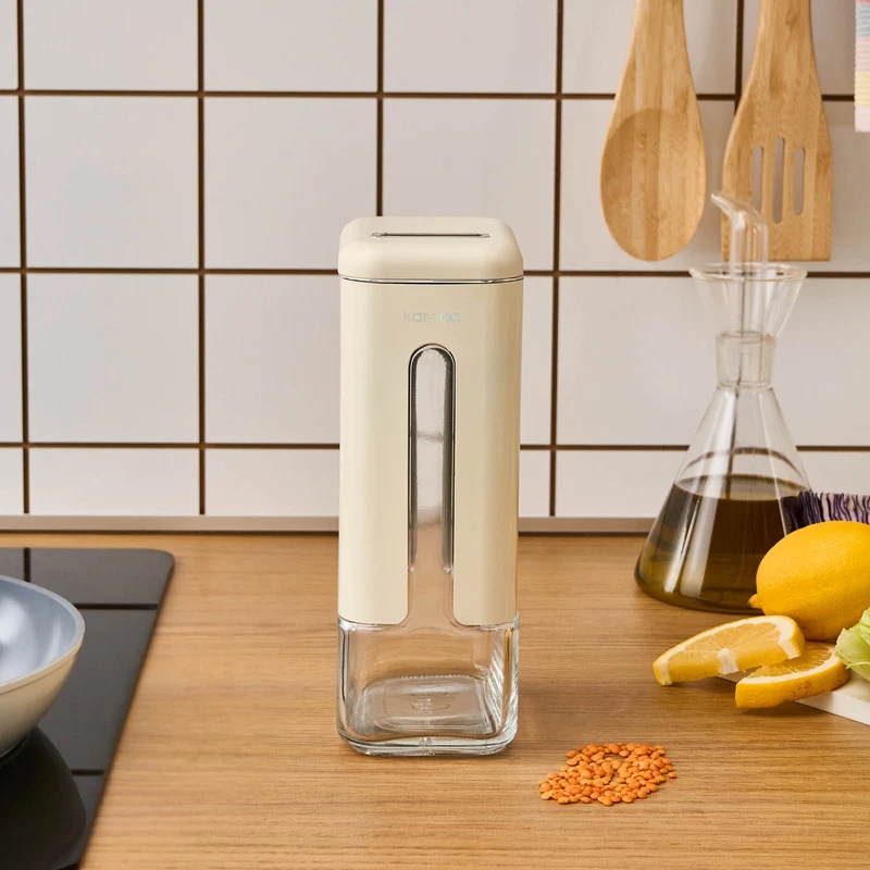 Karaca Luminous, Vorratsglas, 1210ML, Creme
