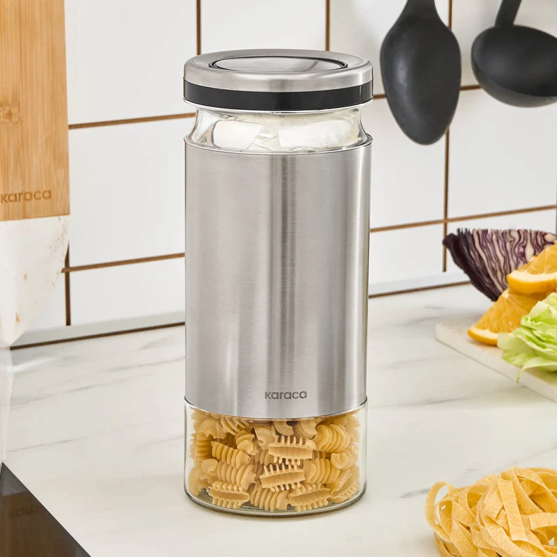 Karaca Stellum, Vorratsglas, 1210ML, Inox