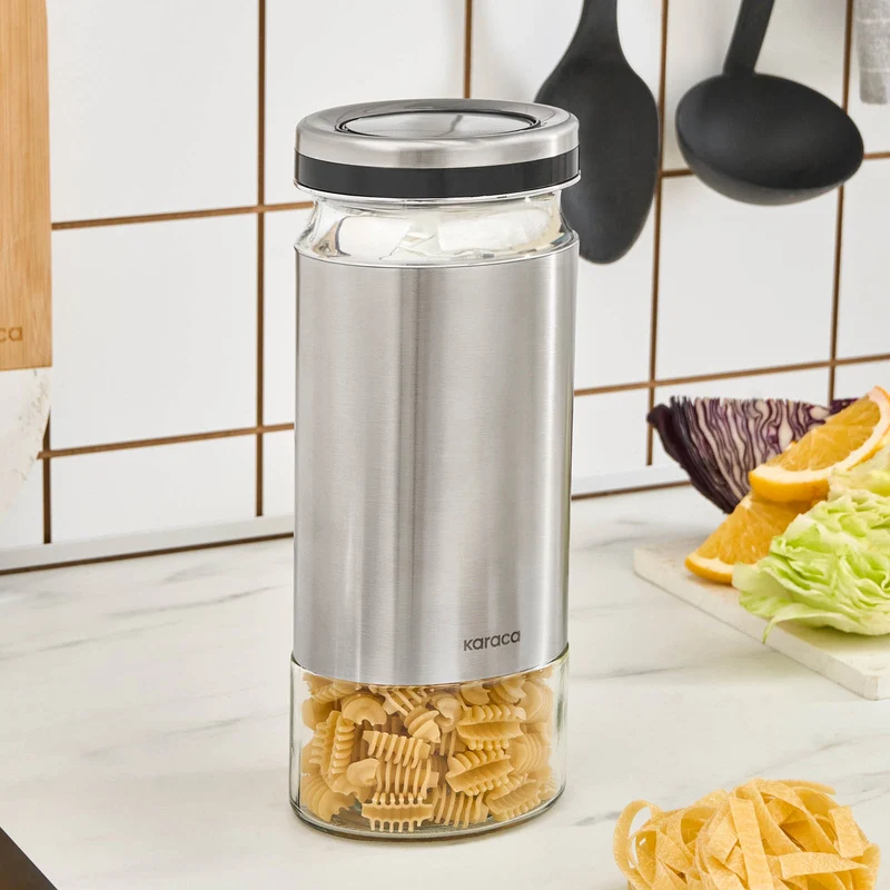 Karaca Stellum, Vorratsglas, 1210ML, Inox