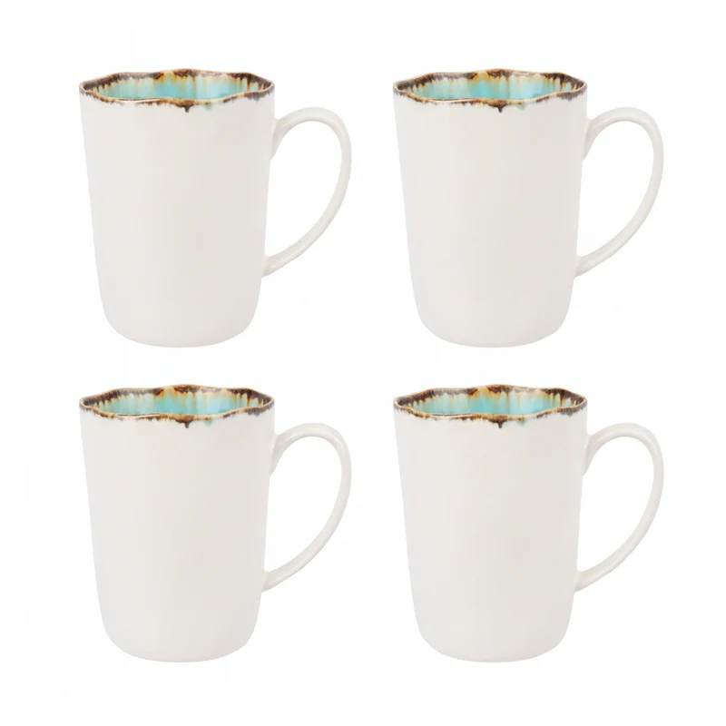 Cosy & Trendy Tassen / Becher - Laguna Azzurro 390 ml - 4 Stück