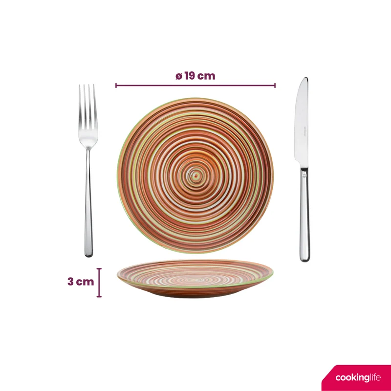 Cookinglife Geschirrset - Rhythm & Lines - 18-teilig / 6 Personen
