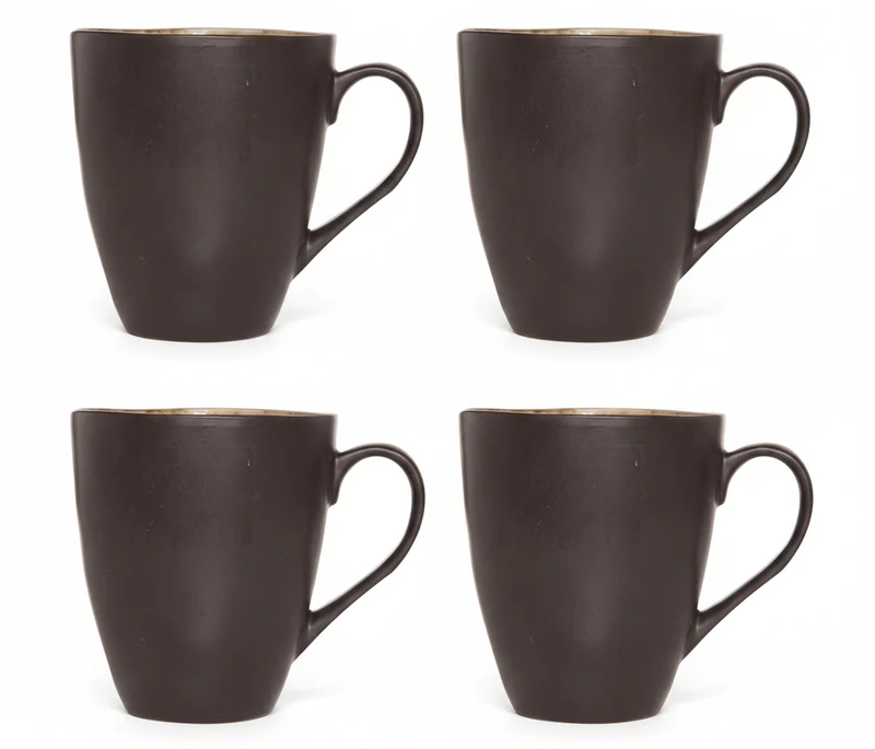 Cosy & Trendy Becher - Laguna Blau Grau - 450 ml - 4 Stück