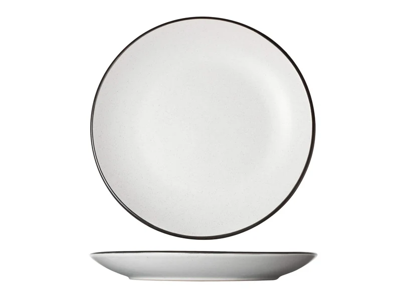 Cosy & Trendy Frühstücksteller - Dessertteller - Speckle Weiß ø 19,5 cm - 6 Stück