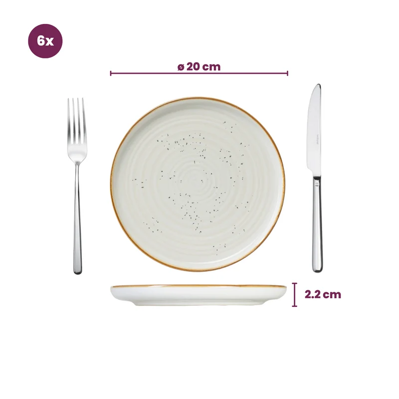 Cosy & Trendy Geschirrset Baltic Vanilla - 18-teilig / 6 Personen