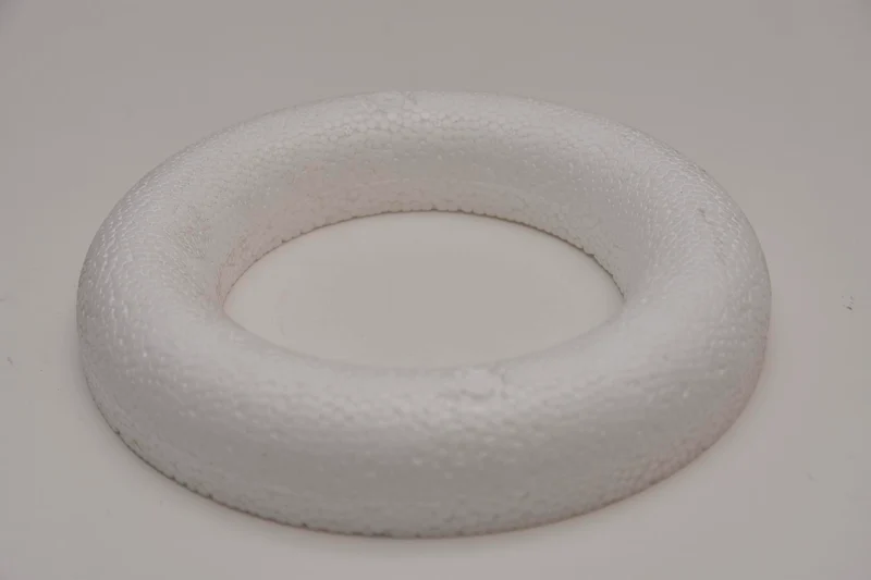 RING Ø 20 x 4 cm halbrundes Styropor