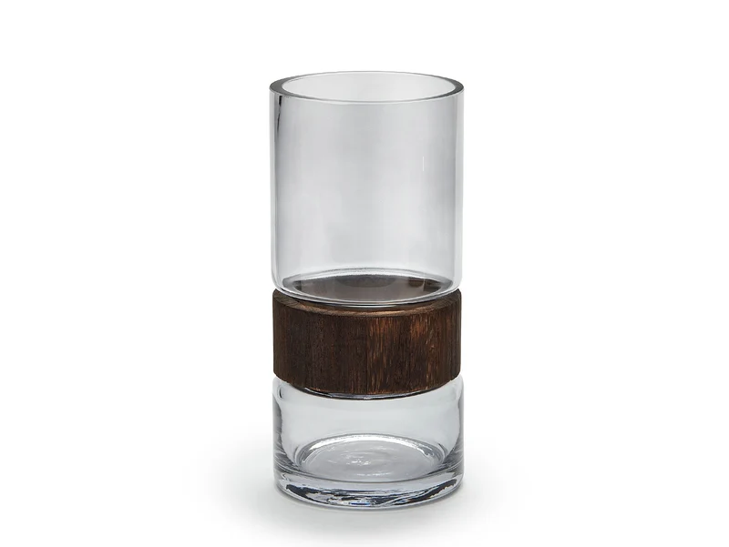 Vase 'Samba' Rauchglas 20cm