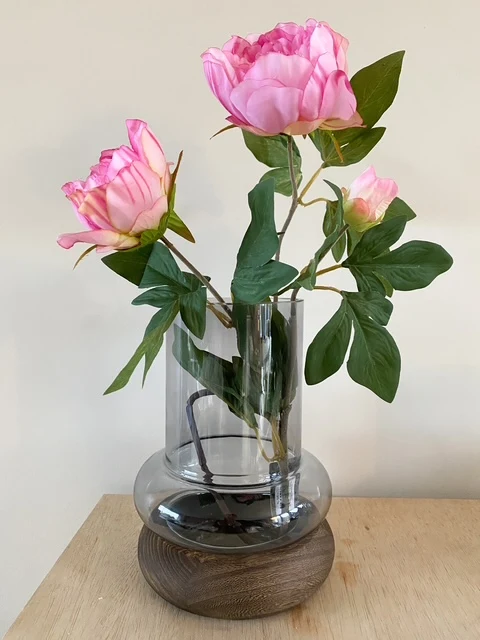 Vase 'Rumba' Rauchglas 23cm
