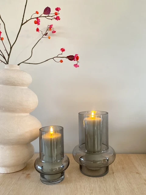 Vase 'Rumba' Rauchglas 23cm