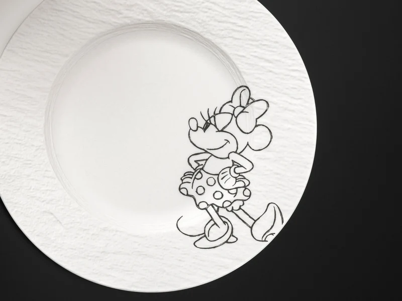 Villeroy & Boch Manufacture Rock blanc - Mickey Mouse Frühstücksteller 22cm