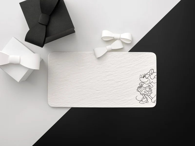 Villeroy & Boch Manufacture Rock blanc - Mickey Mouse Servierplatte 35x18cm