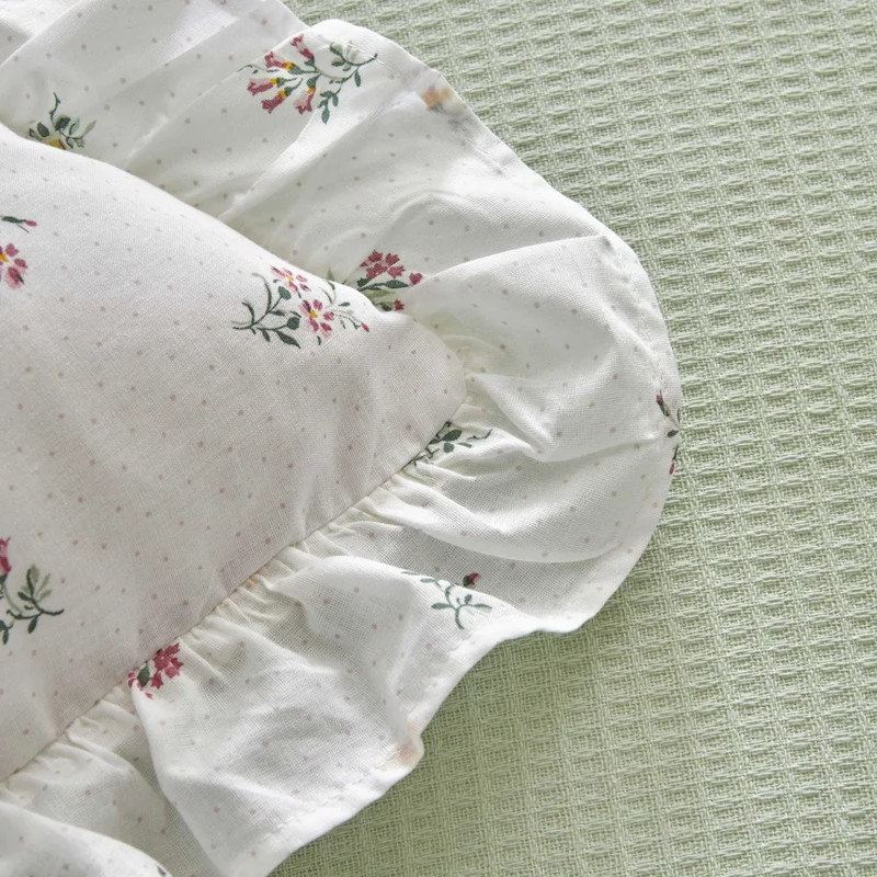 Karaca Home Lidya, 100% Baumwolle Doppelbett Tagesdecke Set, Grün