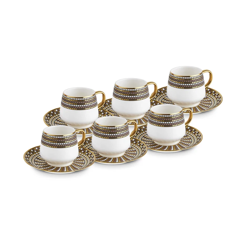 Karaca Belgin, 6 Person Kaffee Tasse Set, 90 ML