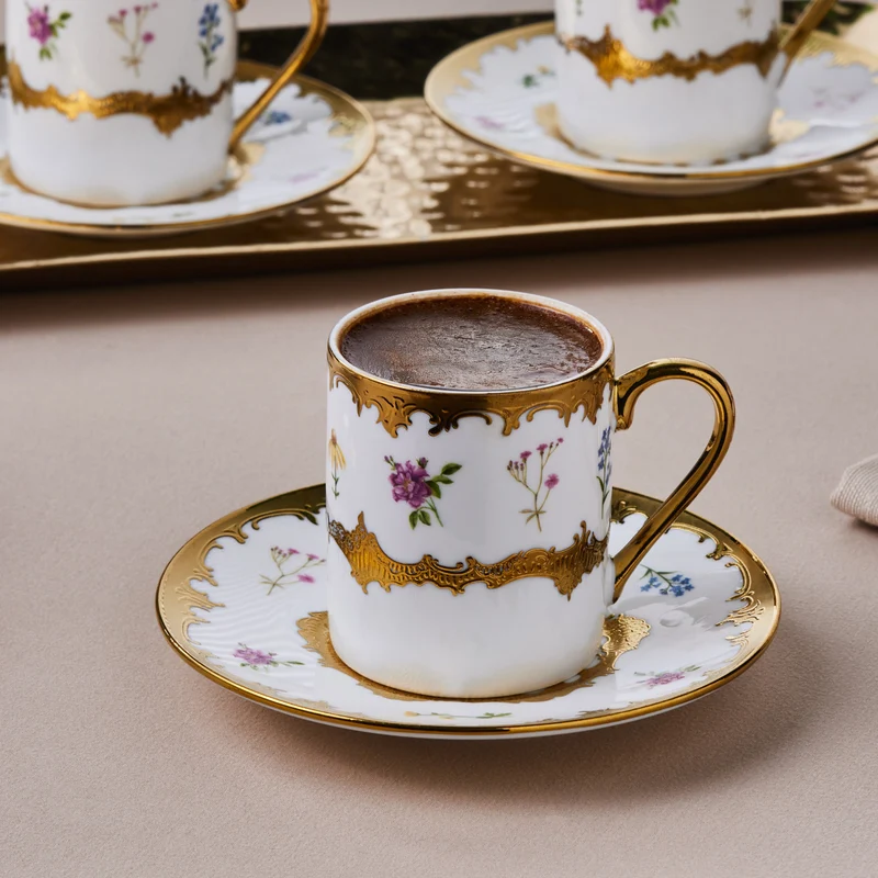Karaca Bihter, 6 Person Kaffeetasse 90ML