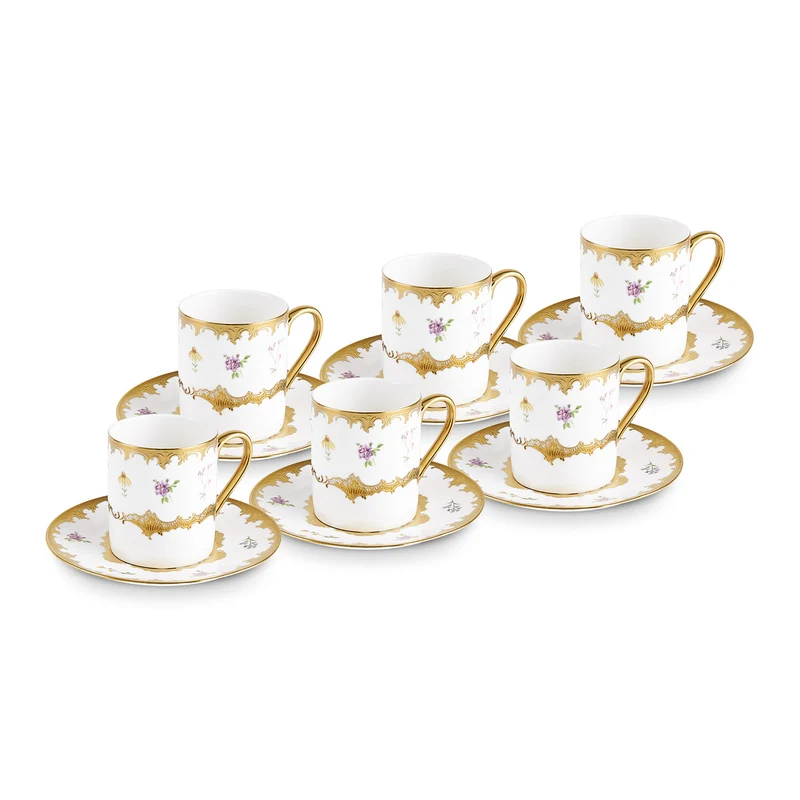 Karaca Bihter, 6 Person Kaffeetasse 90ML