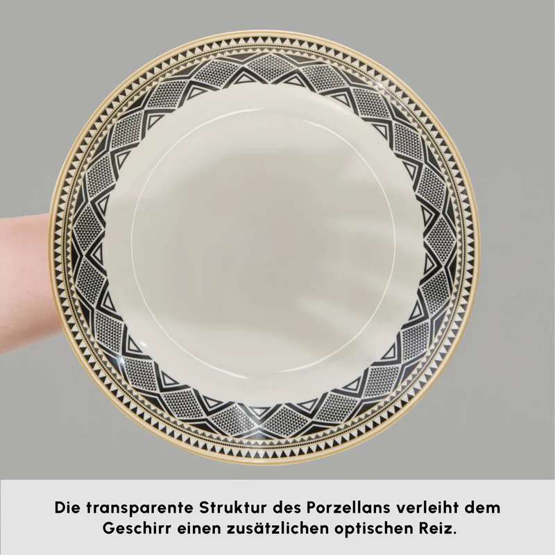 Karaca Globe 26-Teiliges 6-Personen Frühstücksgeschirr
