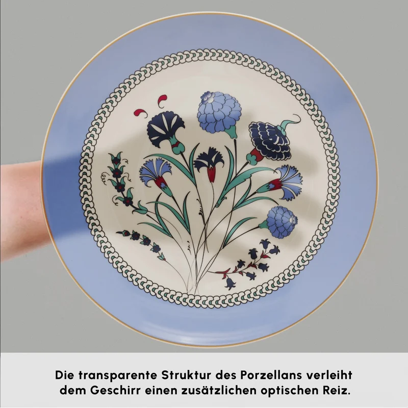 Karaca Blue Clove 26-Teiliges 6-Personen Frühstücksgeschirr
