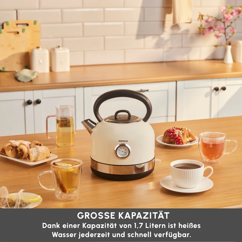 Karaca Retro 2202 Wasserkocher Creme 2200W
