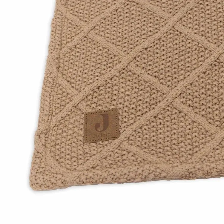 Decke Wiege "Check Knit" Fleece