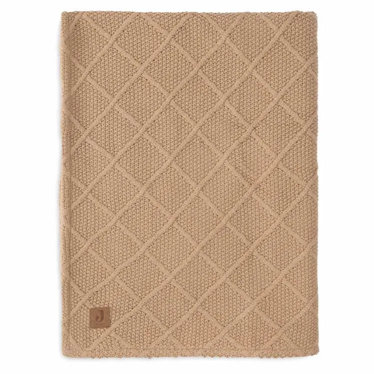 Decke Wiege "Check Knit" Fleece