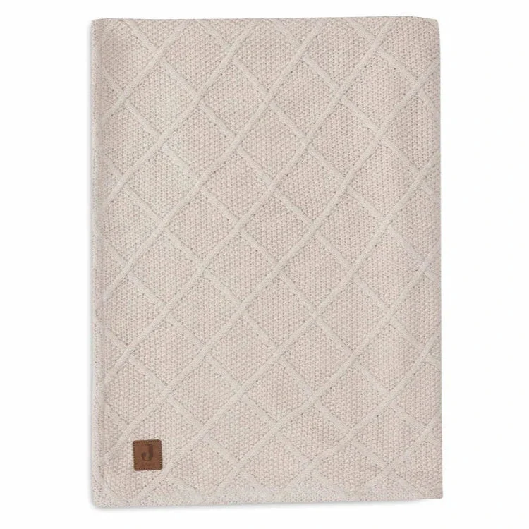 Decke Wiege "Check Knit" Fleece