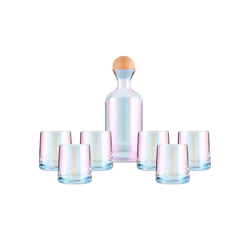 Jules 7-teiliges Wasserset mit Perlmuttglanz