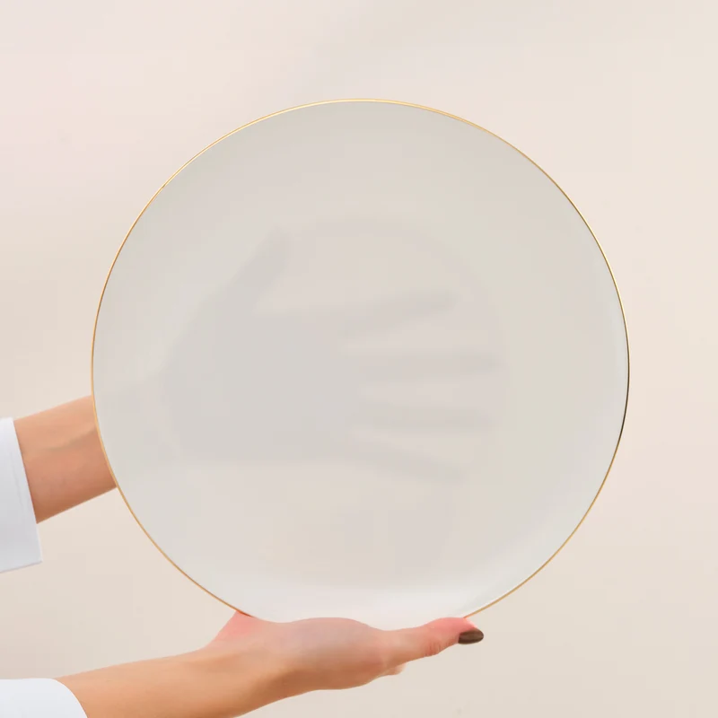 Karaca Fine Pearl Extra Chanak 55-teiliges Tafelservice für 12 Personen, Gold