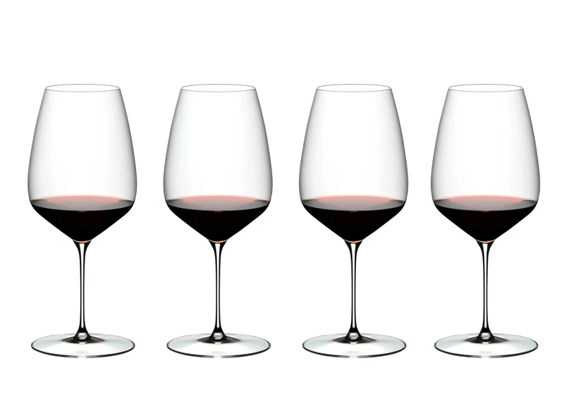 Riedel Weingläser Set - Rote Weingläser - Veloce - Cabernet - 830 ml - 4 Stück