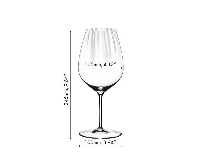 Riedel Weingläser Set - Rote Weingläser - Performance - Cabernet - 830 ml - 4 Stück