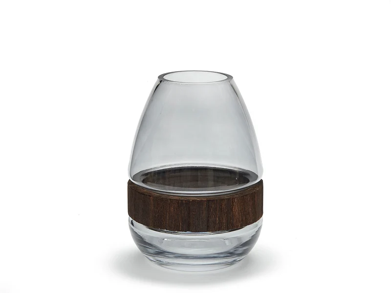 Vase 'Jive' Rauchglas 17cm