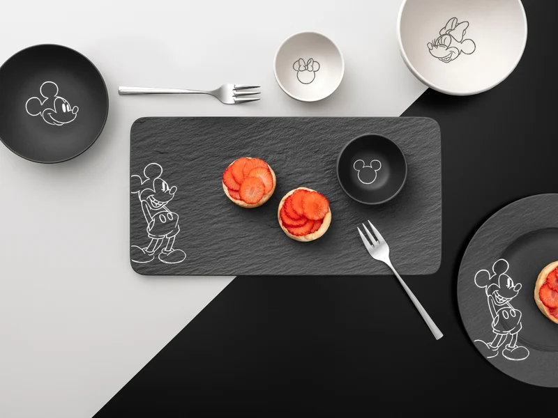 Villeroy & Boch Manufacture Rock - Mickey Mouse Müslischale 2erSet