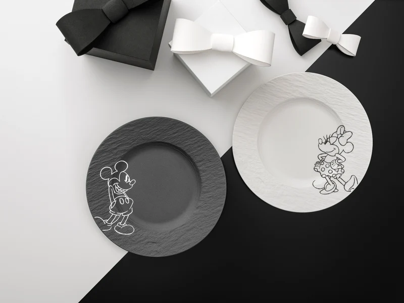 Villeroy & Boch Manufacture Rock - Mickey Mouse Frühstücksteller 22cm