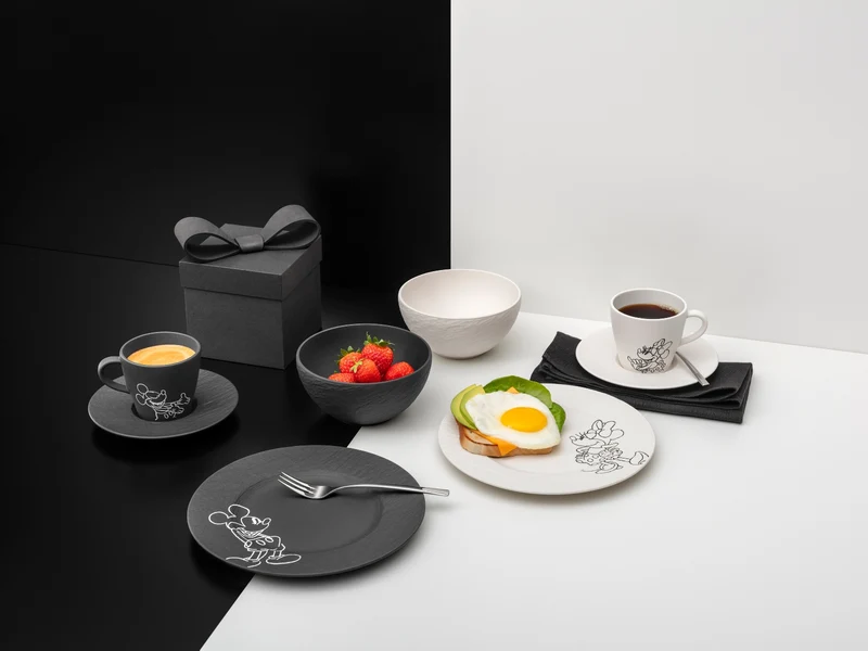 Villeroy & Boch Manufacture Rock - Mickey Mouse Frühstücksteller 22cm