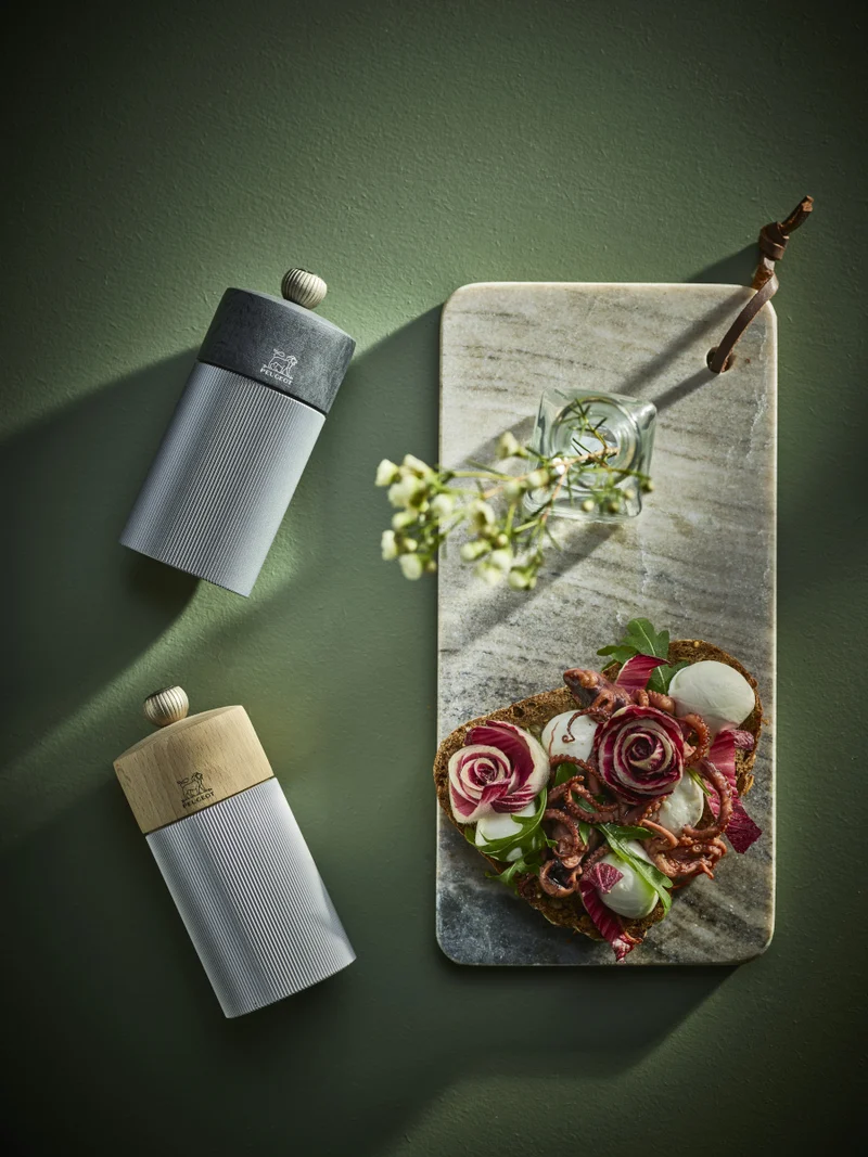 PEUGEOT LINE Salzmühle aluminium/natur 12cm