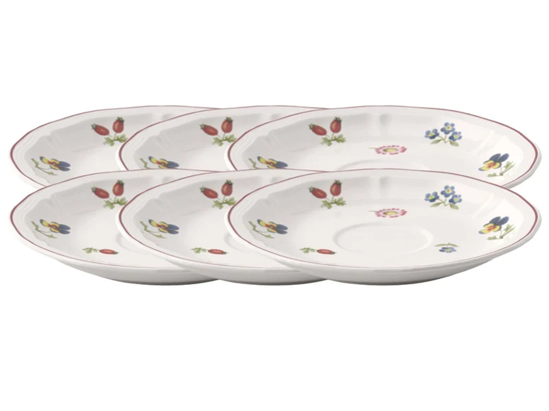 Villeroy & Boch Petite Fleur Kaffee-/Teeuntertasse 15cm Set6