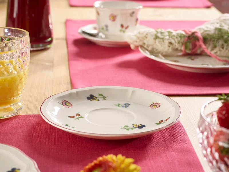 Villeroy & Boch Petite Fleur Frühstücksuntertasse 17cm Set6