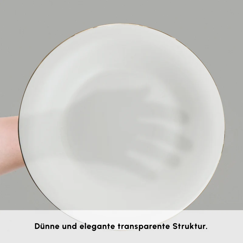 Karaca Fine Pearl New Fame Frühstücksset für 6 Personen, 26-teilig – Gold
